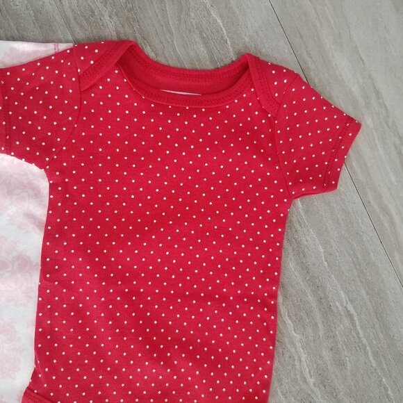 NEW Vitamins Baby Girl 6 months 3 bodysuits - Picture 2 of 6